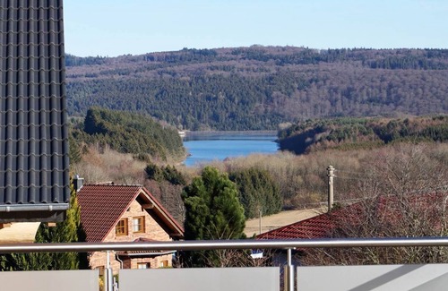 Langweiler Ski Chalet | Canadian log cabins in the Hunsrück with lake and national park views