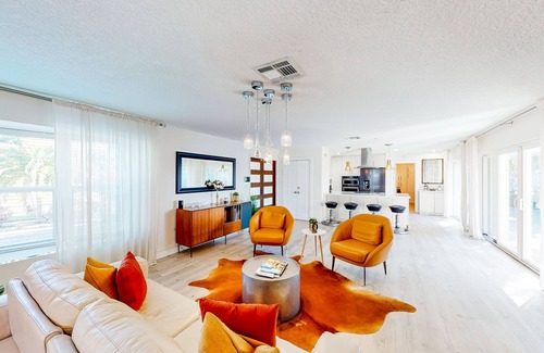 Coral Ridge Isles House | Canal-front home with private pool, dock, water views, amazing sunsets & fishing