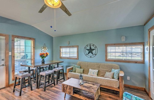 Cedar Lane House | Canalfront Sargent Cabin with Patio 1 Mi to Beach!