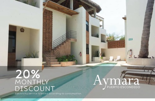 Brisas de Zicatela Apartment | Casa Aymara 502: Private balcony and Rooftop