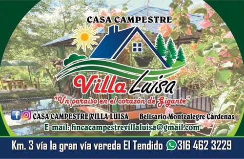 Gigante Hotel | CASA CAMPESTRE VILLA LUISA