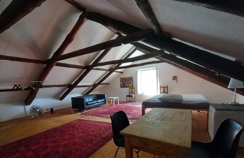 Cavergno Apartment | Casa Coerente Cavergo attic room
