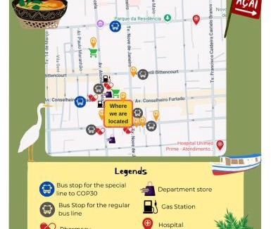 Cremacao House | Casa com suítes privativas COP30 - Localização no centro, perto de serviços e pontos turísticos