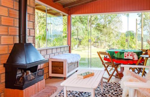 Anitapolis House | Casa de campo c lareira, jogos e piscina aquecida