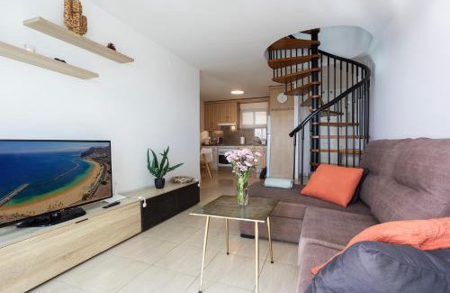 San Miguel de Abona Apartment | CASA DOBLE - penthouse, pool, priv parking, fibre net, spacious terrace