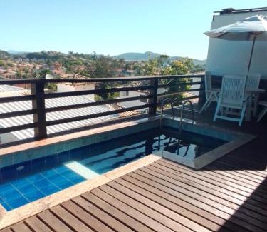 Alto de Buzios House | Casa em Geribá com piscina e vista para praia