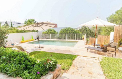 Cap Martinet House | Casa Mar: House in Ibiza Near the Beach, With Private Pool and a Beautiful View