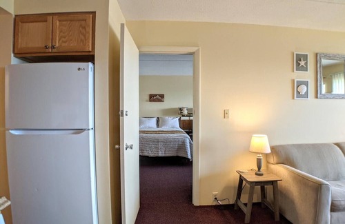 Weirs Beach Condo | Cedar Lodge 202. 1 bedroom condo with Lake Winni views!