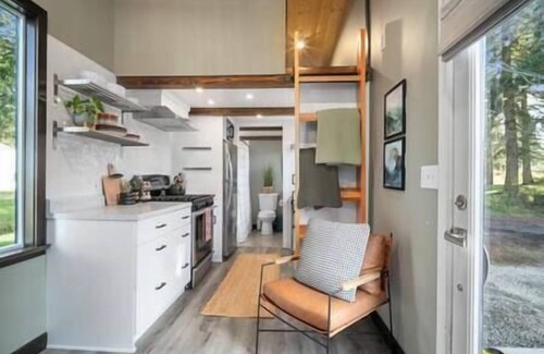 River Road Cabin | Cedar & Sage Hideaway with Hot Tub, Cinema & Fire Pit