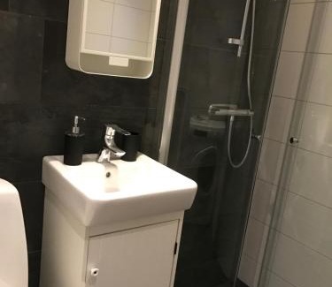 Falkenberg Apartment | Centralt belägen Attefalls stuga