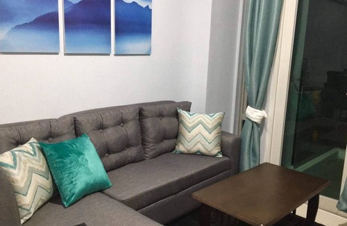 Pasay Condo | CF10C The Parkside Villas, Family room with kichen, dining,living area & balcony