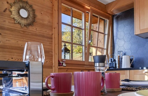 Chesieres Apartment | Chalet apartment with balcony and view of the Alps
