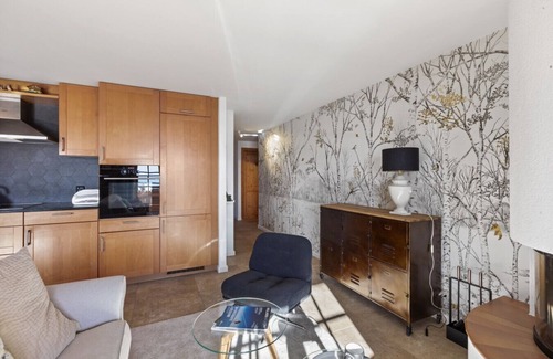 Chesieres Apartment | Chalet apartment with balcony and view of the Alps