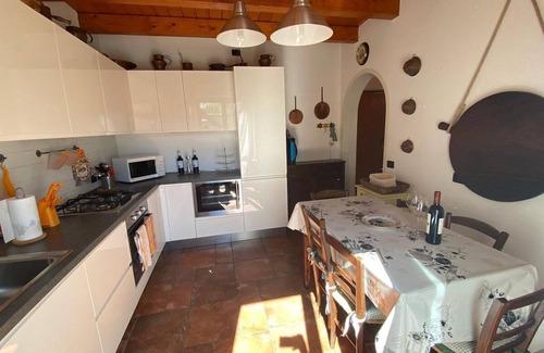 Nebbiuno House | Chalet Dania with garden, pool and lake view