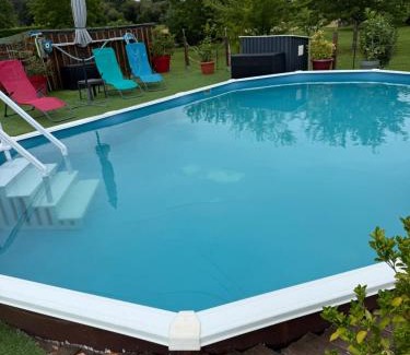 Saint-Agne Ski Chalet | Chalet de campagne en Dordogne avec piscine