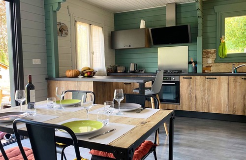 Rosiers-de-Juillac Ski Chalet | Chalet in the heart of nature with private pool