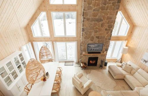 Chertsey Ski Chalet | Chalet le Chardonnay - Spa , Foyers , Accès plage Lac-Jaune