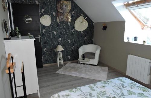 Tourville-la-Campagne House | chambre lit double