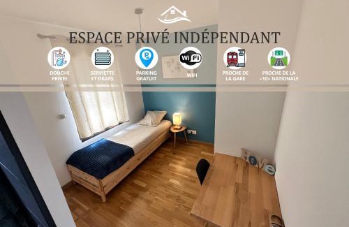 Gond-Pontouvre House | Chambre privée au calme - Proche gare - Parking gratuit
