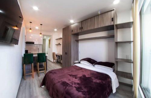 Chapinero Apartment | Chapinero Balcón fast Wifi Bares LGBTQ Theatron