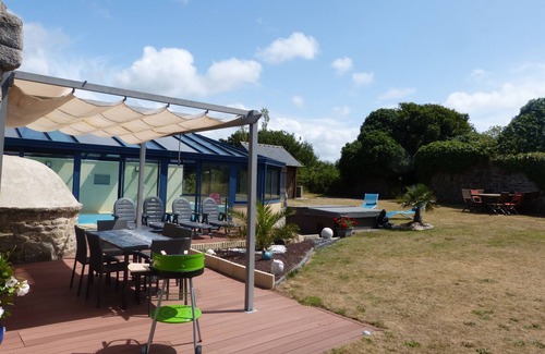 Plourin House | CHARACTER HOUSE: 28° covered SWIMMING POOL, SPA, JACCUZZI
