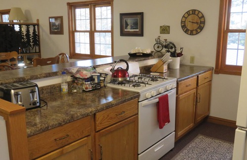 Backus Cabin | Charming 2-bedroom barn loft with AC on enchanting Ponto Lake near Backus