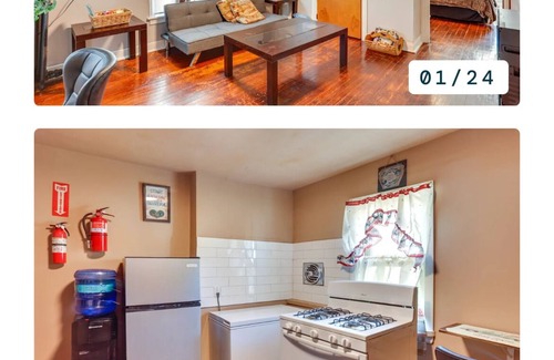 Penbrook House | Charming 2-bedrooms house with AC and 2nd floor WiFi in Harrisburg , backyard,