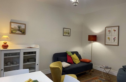 Moulins Apartment | Charming Apartment in Central Moulins: 1BR, Balcony, Market Views, Free Parking, Wi-Fi