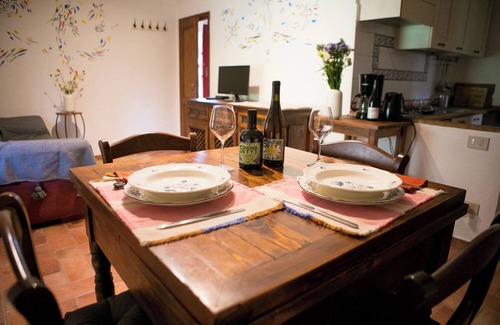 Montescudaio Apartment | Charming apartment for 4 people with pool, wifi, air conditioning