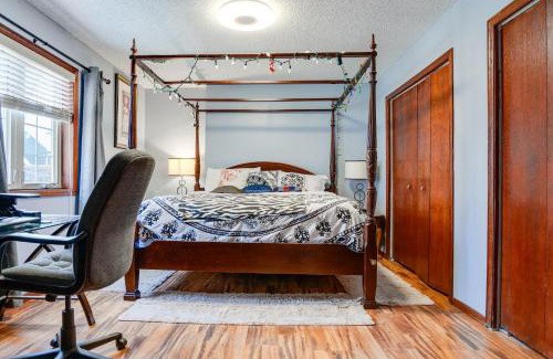 North Saint Paul Apartment | Charming Basement Stay with Workspace AC & Fire Pit