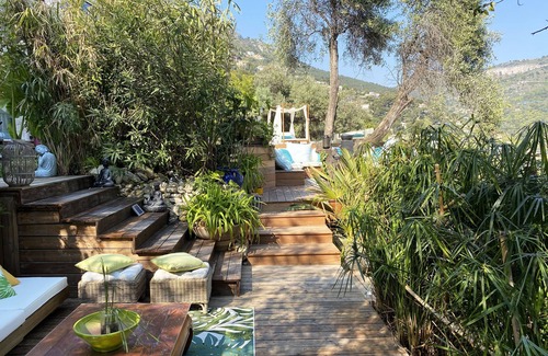 Eze Apartment | Charming bedroom in luxurious villa with seaview