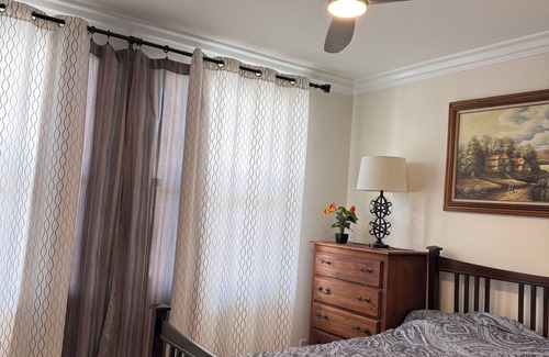 Cypress House | Charming bedroom with private bathroom in Cypress, California with AC, Internet
