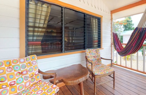 Hopkins Apartment | Charming cabana with a porch, hammock, strong WiFi, and a shared pool & grill