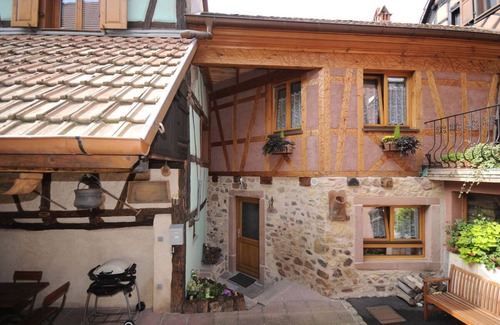 Bergheim House | Charming house with terrace, La Mignonnette The most beautiful village in France.