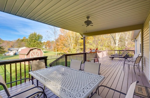 Howard Cottage | Charming Howard Getaway w/ Deck, 1 Mi to Lake!