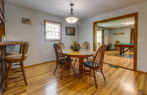 Newkirk House | Charming Kaw Lake Country Home with Game Room!