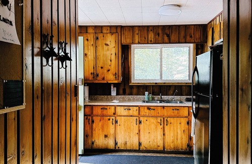 Dwight Cottage | Charming lakefront cottage with private dock, stunning sunsets & cozy wood stove