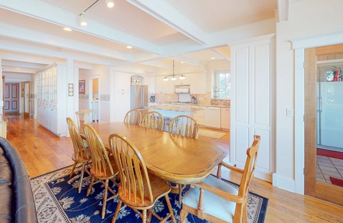 McCall House | Charming lakefront home with private dock, patio, fireplace, & WiFi