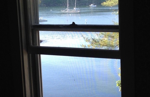 Bayville Cottage | Charming ocean-front cottage, stunning views of Linekin Bay out to Gulf of Maine