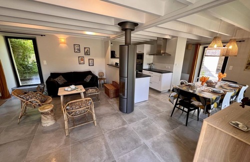 Canville-la-Rocque Cottage | Charming Renovated House with Garden, Near Beaches in Cotentin