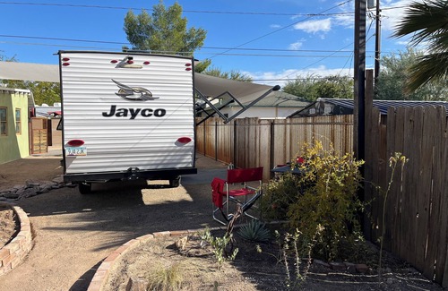 Armory Park RV Rental | Charming RV space with full hookups in delightful Downtown Tucson with WiFi