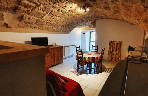 Saint-Jean-de-Bueges Apartment | Charming studio classified ** stone vaults, swimming pool, for 2 to 5 people