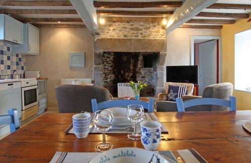Blainville-sur-Mer Cottage | Charming Stone Cottage with Garden, Near Beach, WiFi, Bikes, BBQ, All Inclusive