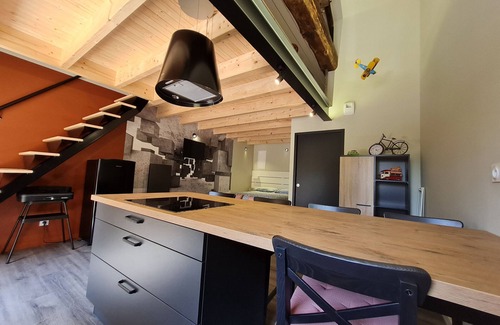 Rochetrejoux Cottage | Charming Studio in Renovated Barn with Private Courtyard and Mezzanine