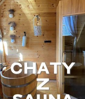 Bierutowice Ski Chalet | Chaty Świerkowe Wzgórze - domki typu superior z sauną balią kominkiem i domki-bez sauny balii kominka
