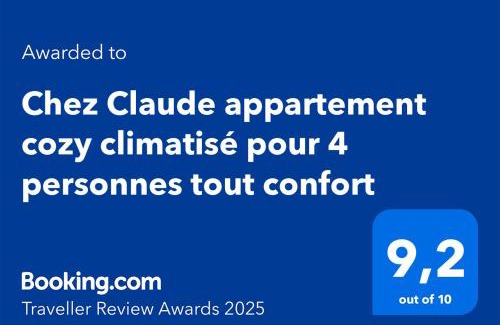 Ath Apartment | Chez Claude appartement cozy climatisé pour 4 personnes tout confort