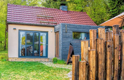 Zella-Mehlis Ski Chalet | Chic design cottage with sauna, open fires and plenty of peace and quiet near the forest, terrace