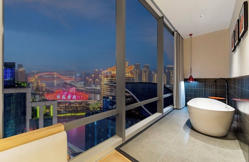 Jeifangbei Central Business District Hotel | Chongqing Haoting Riverside Hotel