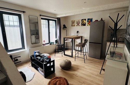 Centre Ville Apartment | City center Jacuzzi Overhead projector Terrace Breakfast Love Room