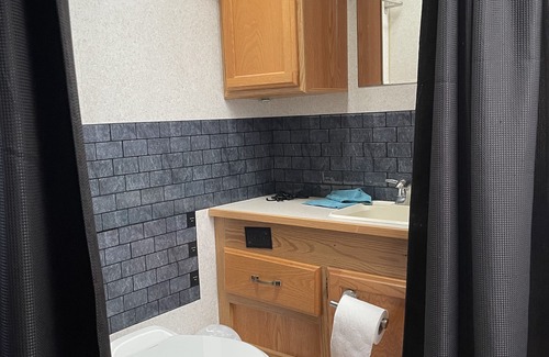 Penetanguishene House | Class A motor home on large lot